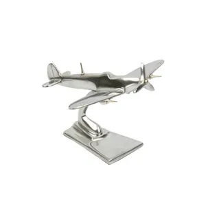Nhôm Spitfire điêu khắc bạc hoàn thành nhà khách sạn trang trí hiện đại Aeroplan Thiết kế bảng Top trang trí Handmade điêu khắc