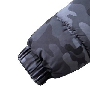 Blouson matelassé camouflage pour homme 2026, coupe-vent, à capuche, fermeture éclair, hiver, décontracté, épais, rembourrage en polyester, coupe régulière - Product Image 6