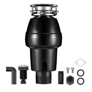 Dissipatore di Rifiuti Alimentari a Caricamento Continuo 3/4 HP 3260 RPM con Sistema di Smaltimento Rifiuti e Materiale Plastico Fonoassorbente a 3 Bulloni - Product Image 1
