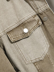 Vente directe d'usine, vente en gros, design de logo personnalisé, vêtements d'hiver en denim vintage pour hommes de haute qualité, vestes vintage pour hommes disponibles - Product Image 4