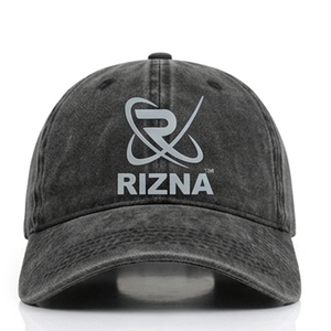 Gorra de Béisbol RIZNA de Mezclilla Twill, 6 Paneles, Ajustable, Unisex, Estilo Casual Vintage, Lavada, con Logotipo Bordado en 3D en el Panel Frontal, Azul, Algodón, Metal - Product Image 5