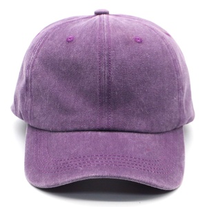Casquettes Snapback Classiques Unies Effet Délavé, Casquettes Papa Vintage, Casquettes de Baseball Rétro Sportives Pliables, avec Logo Brodé Personnalisé - Product Image 3