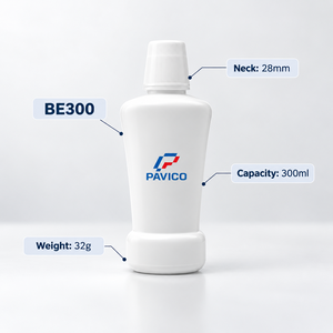 ขวดพลาสติก PET ขนาด 300 มล. พร้อมฝาเกลียวขนาด 28 มม. สำหรับบรรจุภัณฑ์แบบกำหนดเอง ผู้ผลิตและจำหน่าย OEM ODM ขายส่งในเวียดนาม โรงงาน B2B - Product Image 5