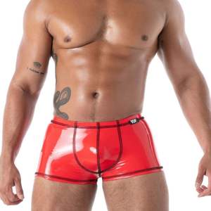 Jockstrap sexy noir effet cuir pour homme, style fetish, avec soutien intégré - Product Image 5