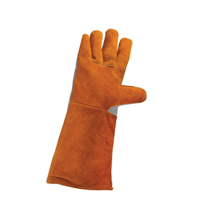 Heavy Duty Heat Resistant 10-Inch Welding <b>Gloves</b> for Latex-Free Elastic Wristlet Anti-Static Anti-Vibration Silicone-Free - Product Image 4