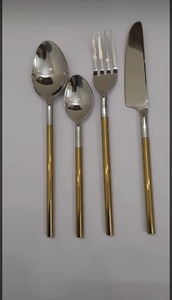 Ensemble de couverts classiques en acier inoxydable 18-10 brillant argenté, prix compétitif, passe au lave-vaisselle, pour mariage - Product Image 5