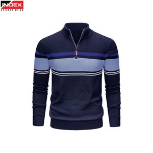 เสื้อสเวตเชิ้ตผู้ชายแบบซิป ¼  ดีไซน์หรูหรา สวมใส่สบาย แขนยาว ผ้าพรีเมียม เหมาะสำหรับฤดูหนาว - Product Image 1