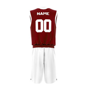 Ensemble de maillot et short de basketball personnalisé professionnel par sublimation, respirant et à séchage rapide, pour hommes, entraînement sportif en équipe - Product Image 2