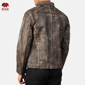 Chaqueta de Cuero con Cierre de Cremallera y Diseño Personalizado Ryan Pro Gear, Tejido Cómodo con Logotipo Personalizado - Product Image 2