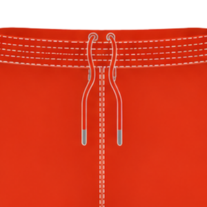 Bright <b>Orange</b> White Rugby <b>Shorts</b> Elastic Waist Drawstring Athletic Performance Training Match Team Sportswear Lightweight Rugby - Product Image 5