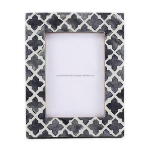 Most Selling Handmade Bone & Resin Inlay <b>Photo</b> <b>Frame</b> Mosaic Picture <b>Frame</b> for Tabletop Decor From Indian Manufacturer - Product Image 2