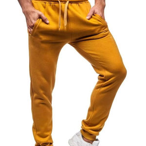 Pantalones de chándal lisos para hombre, 100% algodón, con diseño de bolsillo personalizado, pantalones de trabajo casuales de última moda para hombre. - Product Image 1