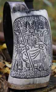 Mug en corne naturelle personnalisable avec support, style animal agate, design pour la maison, différentes tailles disponibles - Product Image 4