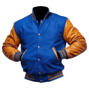 Factory Manufacture Custom 100% Wool Chenille Embroidery Letterman <b>Baseball</b> Varsity Cropped <b>Jacket</b> Streetwear <b>Men</b> Varsity <b>Jacket</b> - Product Image 1