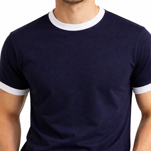 Camiseta Deportiva RAPID para Hombre con Cuello, Tela de Seda/Algodón, Diseño con Bolsillo, Secado Rápido, Manga Corta, Personalizable - Product Image 1