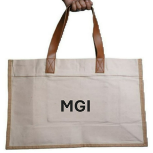 Custom Friendly Waterproof Jute Tote <b>Bag</b> with 100% Organic Cotton Handle Eco-Friendly Recyclable <b>Extra</b> <b>Large</b> Shopping <b>Bag</b> - Product Image 2