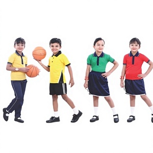 เสื้อแบดมินตันและฟุตบอลเด็กแบบ unisex ราคาสมเหตุสมผล บริการ OEM ผลิตจากโพลีเอสเตอร์/คอตตอน คุณภาพดีเยี่ยม นุ่ม สบาย - Product Image 1