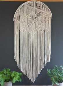 Macrame Decor/ Curtain/Room Divider/ Macrame <b>Door</b> Curtain/ Macrame Window Curtain/ Boho Macrame Decor - Product Image 1