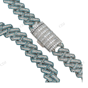 14MM 22" Fully Iced Miami Cuban Link <b>Chain</b> Wholesale VVS D Moissanite Gold Plated Sterling <b>Silver</b> Men's Hip Hop GRA Necklaces - Product Image 3