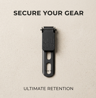 Clip de ceinture tactique pour étui Kydex, clip de ceinture robuste en acier inoxydable compatible avec le holster K-Clip