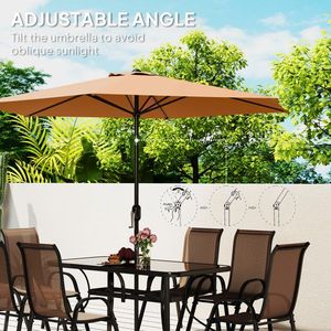 Set da pranzo all'aperto con ombrellone compreso tavolo e sedia per uso giardino per la spedizione non consentito per - Product Image 4