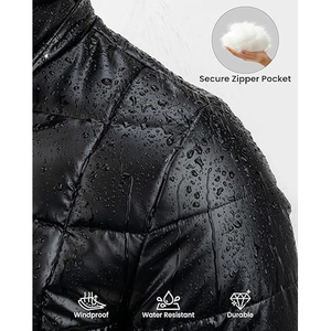 Vestes d'hiver longues pour femmes en nylon avec rembourrage en coton, vestes matelassées imprimées pour femmes, vente en gros - Product Image 6