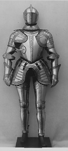 Armadura medieval de la mejor calidad, tipo Sugarloaf, en acero dulce de calibre 18, con acabado pulido, tamaño completo, aproximadamente 7 pies, con acabado pulido. - Product Image 2