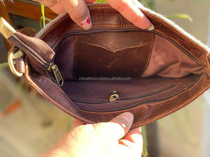 Nuevo estilo occidental Animal Print Fur Leather Celular Sling Bag Alta calidad Moda Real Hecho a mano Fur Leather Crossbody Bags - Product Image 6