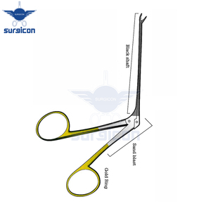 Pinzas de cocodrilo con eje angulado hacia abajo de 80 mm y punta de carburo de tungsteno TC GOLD para agarre preciso y manejo controlado - Product Image 6