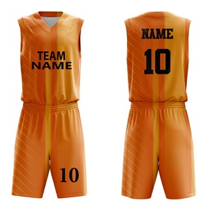 Nouvelle tenue de basketball personnalisable et imprimée, grande taille, 100 % polyester, respirante, pour l'entraînement et l'utilisation par les équipes sportives - Product Image 5