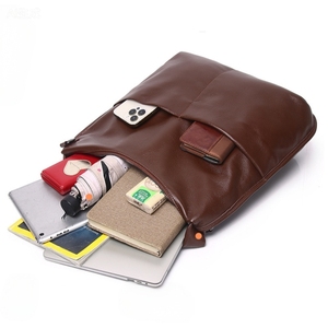 Sac à main en cuir véritable de haute qualité pour femmes, fermeture à glissière, grande capacité, pour mariage, usage quotidien, options personnalisables - Product Image 2