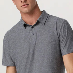 เสื้อยืดโลโก้ Modern Men ดีไซน์ปกพับได้ สวมใส่สบายและทันสมัยสำหรับคอลเลคชั่นฤดูร้อน / ดีไซน์สีพื้นพร้อมโลโก้ - Product Image 2