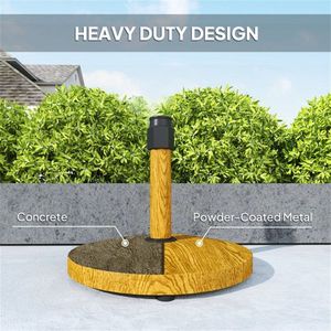 Ombrellone da Giardino Quadrato con Base in Acciaio Inox e Ferro per Patio, Ristorante, Hotel, Spiaggia - Consigliato per la Pioggia - Product Image 5