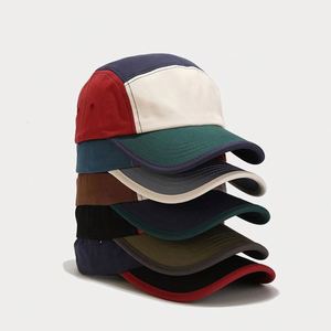Gorra de Béisbol de 5 Paneles con Contraste de Color, Estilo Retro Americano, para Mujer y Hombre, Primavera-Verano 2023, Gorras Casuales y Deportivas - Product Image 2