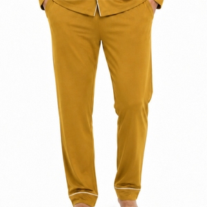 Mono corto informal para hombre con botones frontales y bolsillo delantero, ideal como ropa de dormir. - Product Image 5