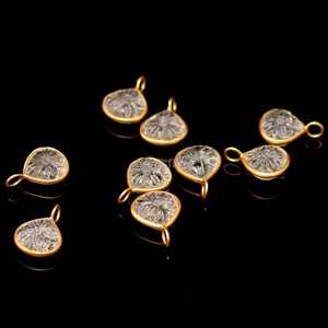 Natural Crystal Quartz Flower Pendant 925 Sterling <b>Silver</b> Gemstone Charm Hand Carved Quartz Jewelry Pendant Floral Crystal Bulk - Product Image 2