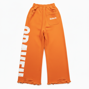 Pantalon de jogging délavé pour hommes en gros, personnalisé, 100 % coton, imprimé sérigraphié, streetwear de haute qualité - Product Image 1