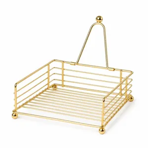 Rectangle Frame Napkin Holder Amazing Metal Copper Wire <b>Table</b> <b>Top</b> <b>Decor</b> for <b>Wedding</b> Home or Office for Parties - Product Image 4