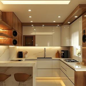 18mm 4x8 내화 멜라민 코팅 합판 |   화이트 우드 그레인 라미네이트 E0 가구 보드 옷장 아파트 학교용 - Product Image 5