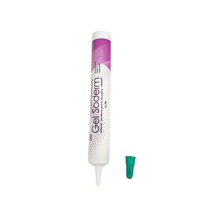 Nouveaux designs de tubes en plastique PE D19 avec embout pointu long, bouchon à vis, couleur personnalisable, emballage avec estampage doré pour dentifrice pour bébé - Product Image 6
