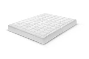 Protector de Colchón Acolchado Refrescante de Microfibra 400TC, Plegable, Blanco, para Uso en Todas las Estaciones - Product Image 4