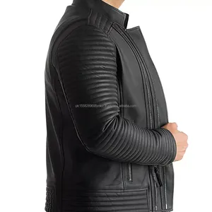Chaquetas de Motocicleta de Cuero para Hombre, Personalizadas con Logotipo, Alta Calidad, Precio Económico, Cuero Genuino, Superventas - Product Image 3