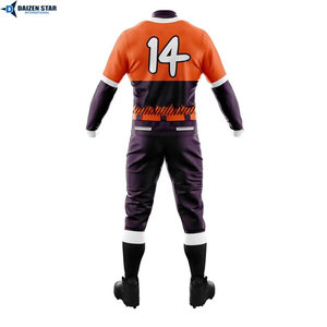 Conjunto de Uniforme de Béisbol Sublimado Personalizado, Jersey y Pantalones Transpirables para Equipo, 100% Poliéster, Antibacteriano, de Secado Rápido - Product Image 5