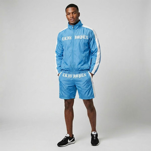 Custom Logo Embroidered <b>Summer</b> Sportswear Set Lightweight Windbreaker <b>Jacket</b> Shorts <b>Men</b> Women Streetwear Track Suit for Gym Work - Product Image 3