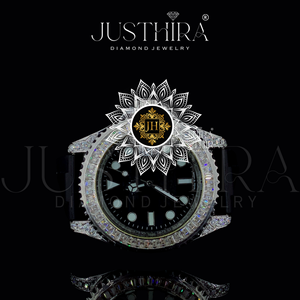 Reloj de Cuarzo de Lujo con Incrustaciones de Diamantes, Estilo Hip-Hop, Caja de Aleación de 46 mm, Esfera Analógica, Cristal de Zafiro, Cierre Desplegable, Unisex RLX - Product Image 2