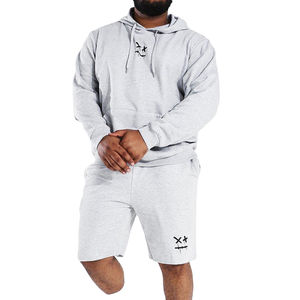 Conjunto Deportivo de Dos Piezas para Hombre, Sudadera con Capucha y Pantalones Cortos, 100% Algodón Grueso, Logotipo Personalizado, Transpirable y Ecológico, de la Mejor Calidad - Product Image 1