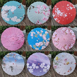 Parasol en tissu de soie chinois fait à la main en gros, franges, décoration de mariage, parapluie de mariage à vendre - Product Image 5