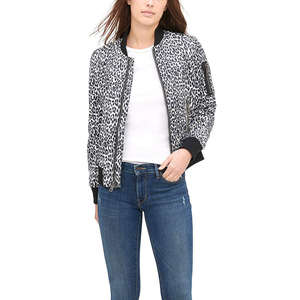 Veste bomber en toile imperméable légère pour femme IRSA SPORTS, style aviateur décontracté, coupe-vent, avec poignets côtelés - Product Image 5