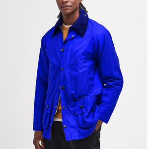 Veste à capuche en laine cirée pour homme, imperméable, respirante, vêtements de travail d'extérieur, coupe-vent, veste utilitaire, logo personnalisé, doublure en polaire décontractée - Product Image 3