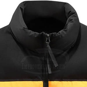 Label privé gilet bouffant de couleur contrastée nouveauté hommes gilet bouffant fermeture éclair complète hommes gilet bouffant - Product Image 5